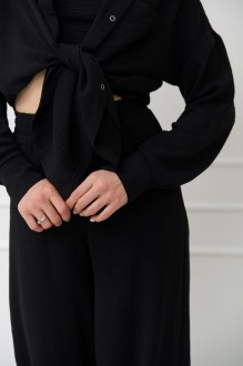Жіночий костюм трійка колір чорний р.M 460087