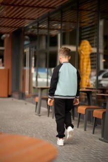 Спортивний дитячий костюм для хлопчика колір світла м'ята р.170 443633