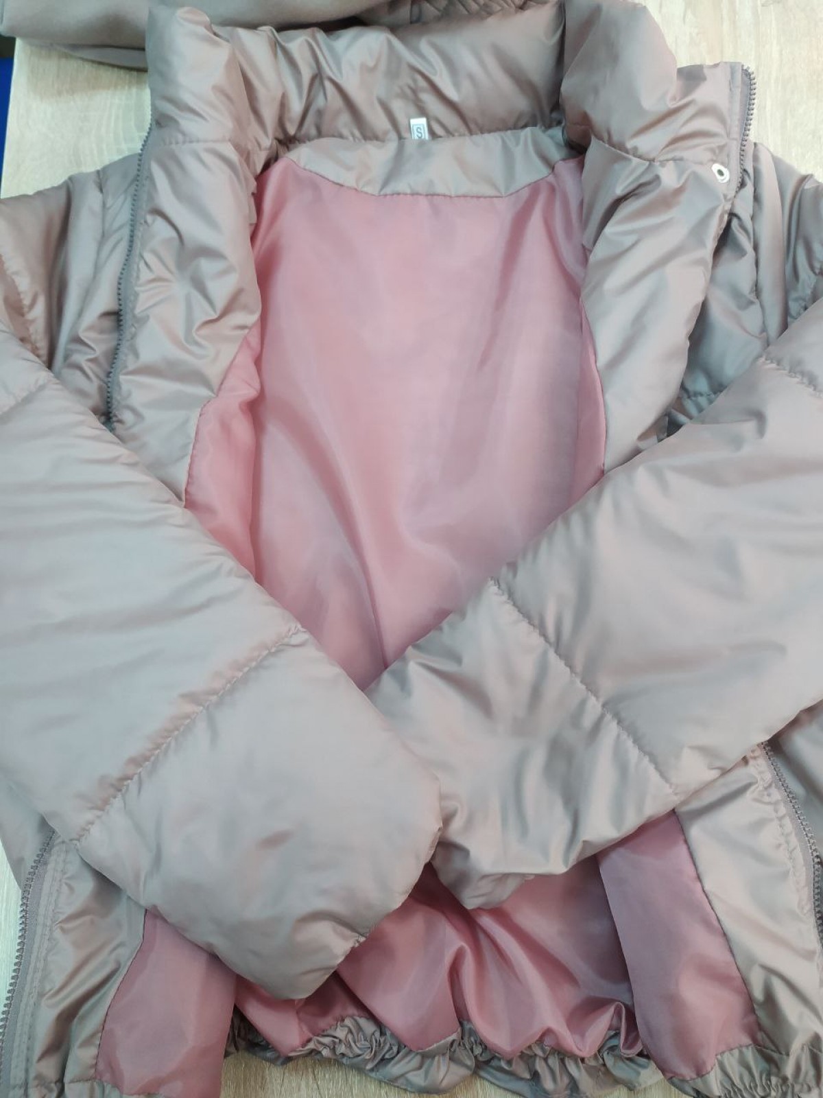 Жіночий спортивний костюм на флісі із курткою кольору капучіно р.46/48 439232