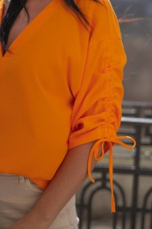 Жіноча блуза колір помаранч р.58/60 454960